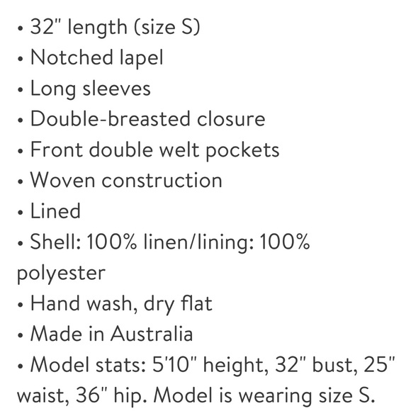 BELLE AND BLOOM Princess Anna Linen Blazer - Picture 6 of 10